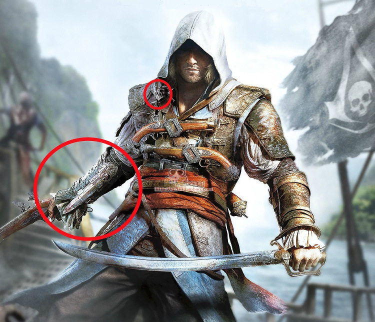Assassin's Creed IV Black Flag Edward COSPLAY Sleeve Arrow 5