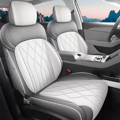 Specifically designed for 26 models of Geely Galaxy Starlight 6 car seat covers, all-season universal full-coverage cushion leather seat covers (Modelə uyğun (Original) oturacaq örtükləri) - stylish-gray-standard-edition-note-the-model-year-front-row-fully-covered-rear-row-partially-covered