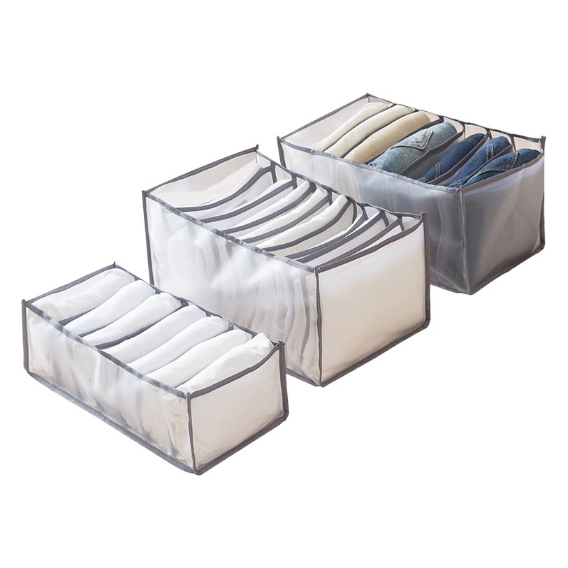 T-shirt ropa de almacenamiento artefacto pantalones compartimento caja de almacenamiento armario cajón de ropa bolsa de partición cesta plegable dormitorio