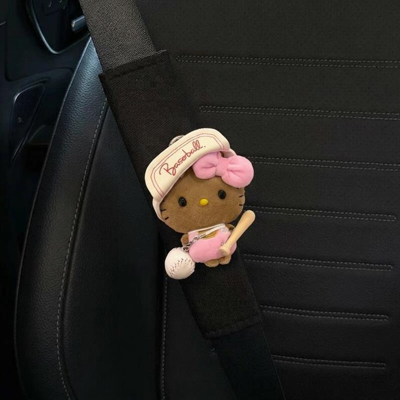 Car Seatbelt Shoulder Pads, Cute Kitty Anti-Wear Clothing Decorations for Car Seatbelts, Couple Set for Women