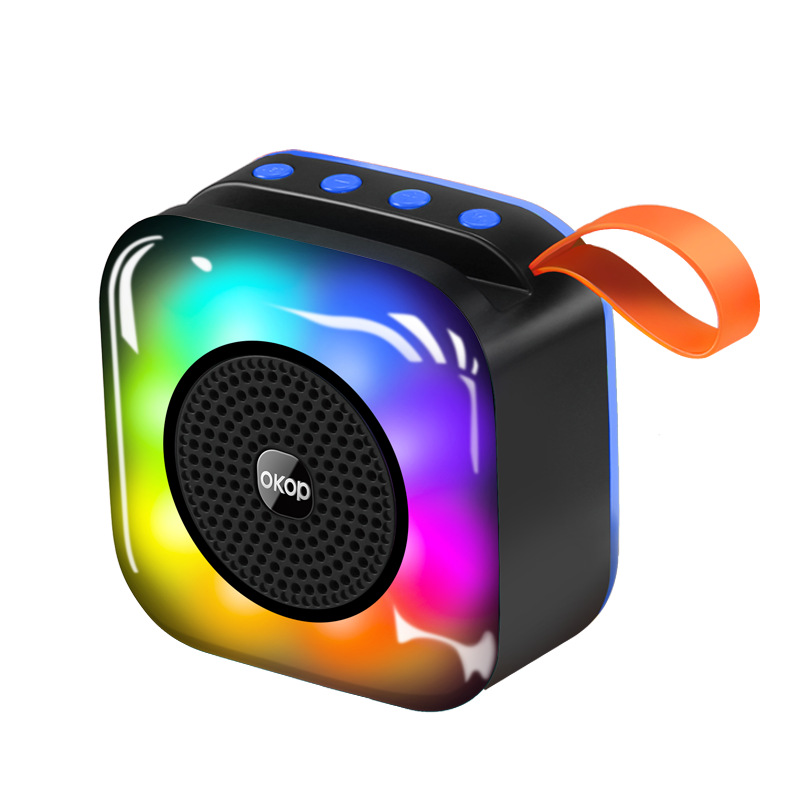 Altavoz Bluetooth Portátil con Cordón 561 de ABS con Luz RGB para Exteriores