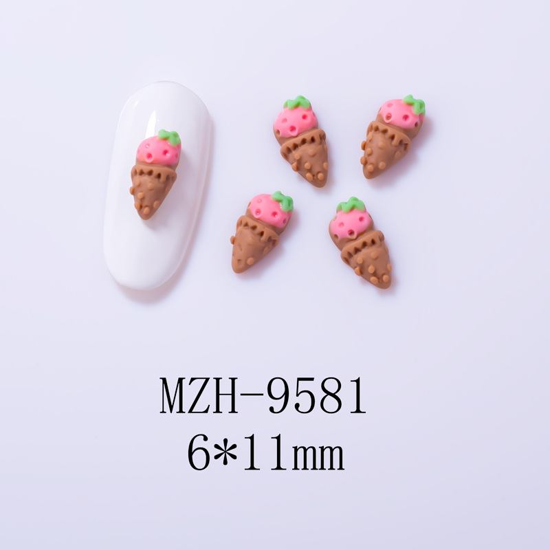 4g Weight Nail Decoration Accessories Nail Supplies 10 PCS/Package Quantity Resin Material Cartoon, Star, Moon Pattern Cute, Sweet Style Cute Sweet Cartoon Star Moon Resin Nail Decoration Accessories 10 PCS/Package 10