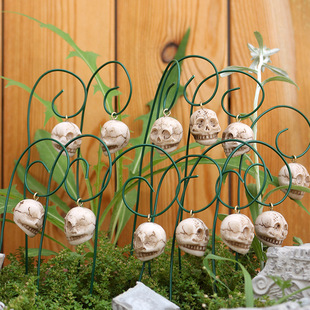 Halloween New Flower Arrangement Skull Plug-In Set 12 Halloween Decoration Special Courtyard Garden Bonsai Plug-In Props