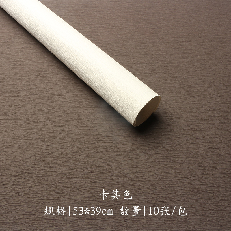 Huaxi Qixi Día de San Valentín estilo coreano de alta calidad piedra texturizada tinta de tinta de papel pliegue ramo de flores papel de envoltura de flores