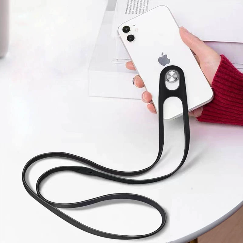 Трансграничный силиконовый ремешок для мобильного телефона Высокоэластичный шейный ремешок Ремешок с защитой от потерь Цепь для мобильного телефона Спортивный ремешок через плечо Универсальный
