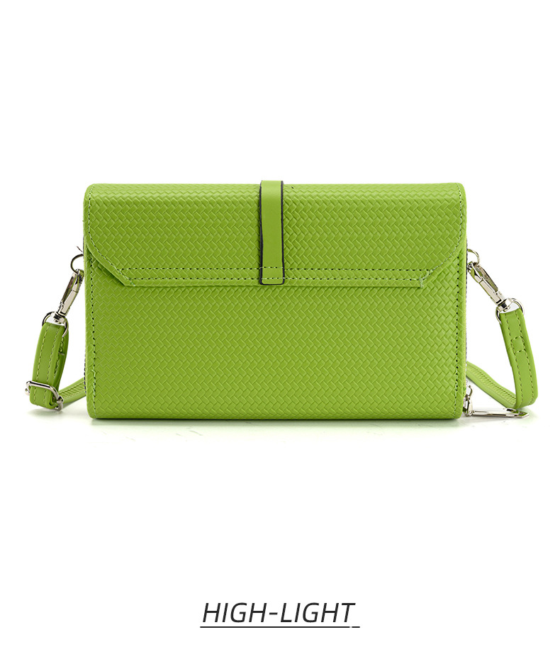 Women's Gender Streetwear Style Square Shape Small Size Women's Small Pu Leather Solid Color Streetwear Flip Cover Shoulder Bag