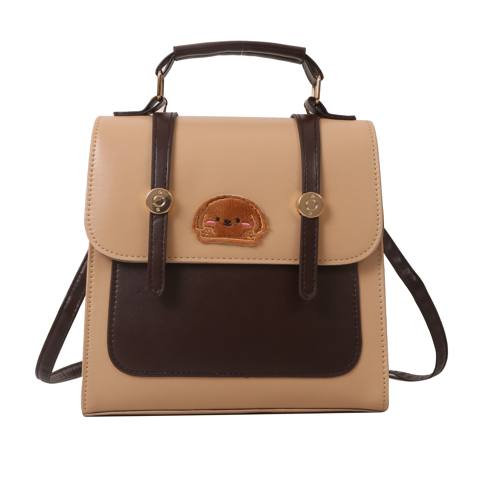 Commuter textura simple estilo occidental retro casual bolsa 2023 otoño e invierno nuevo estilo coreano mochila mensajero bolsa