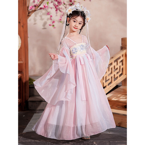 Hanfu girls paragraphs wholesale China spring wind Ru skirt thin girl costume super ancient fairy costume children dress
