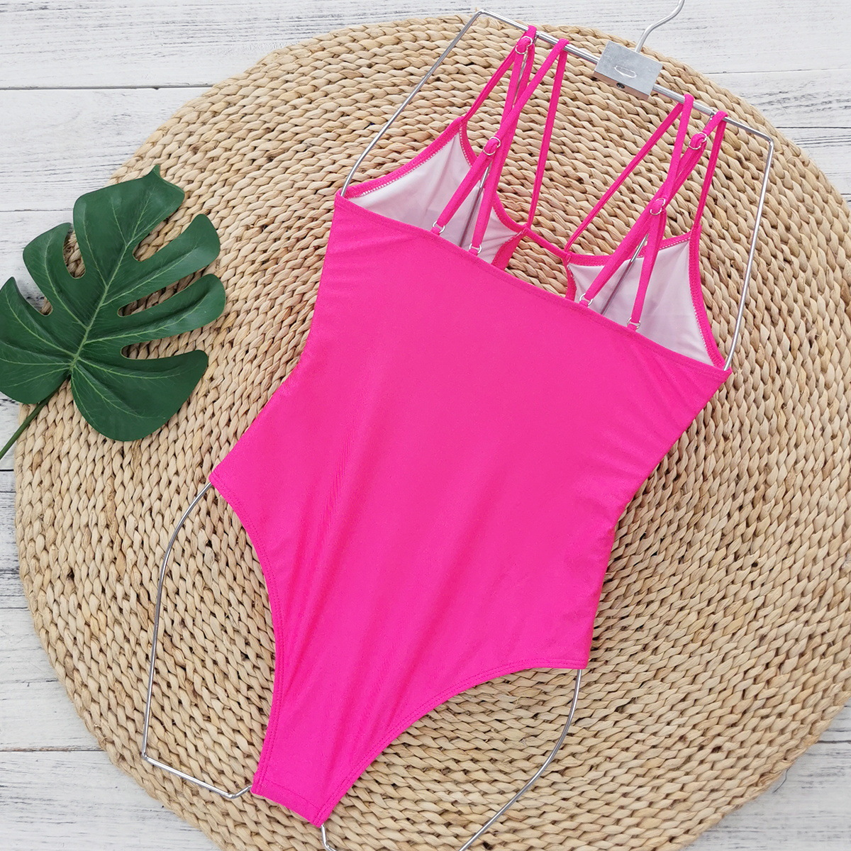 Women's Vacation Solid Color 2 Pieces One Piece Swimwear display picture 9