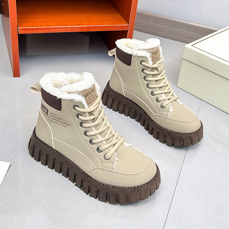 Stivali da donna Desert Boots Stivali da neve Sintetici Bohemian Punk Tacco medio Tacco alto Punta a punta Punta quadrata Calzature sportive da ufficio stringate_voghion.com