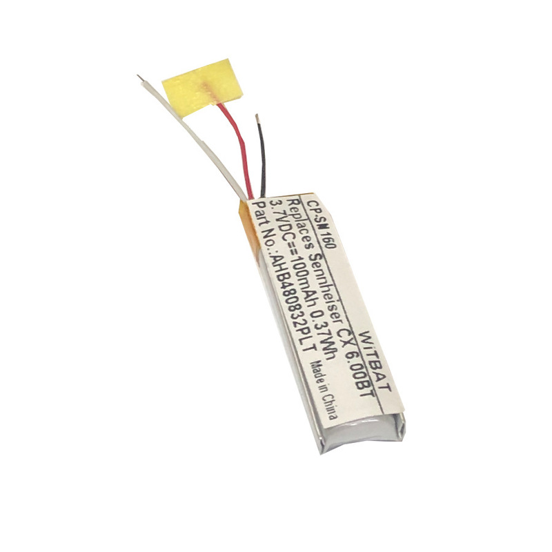 For Sennheiser CX 350BT wireless headset battery AHB480832PLT