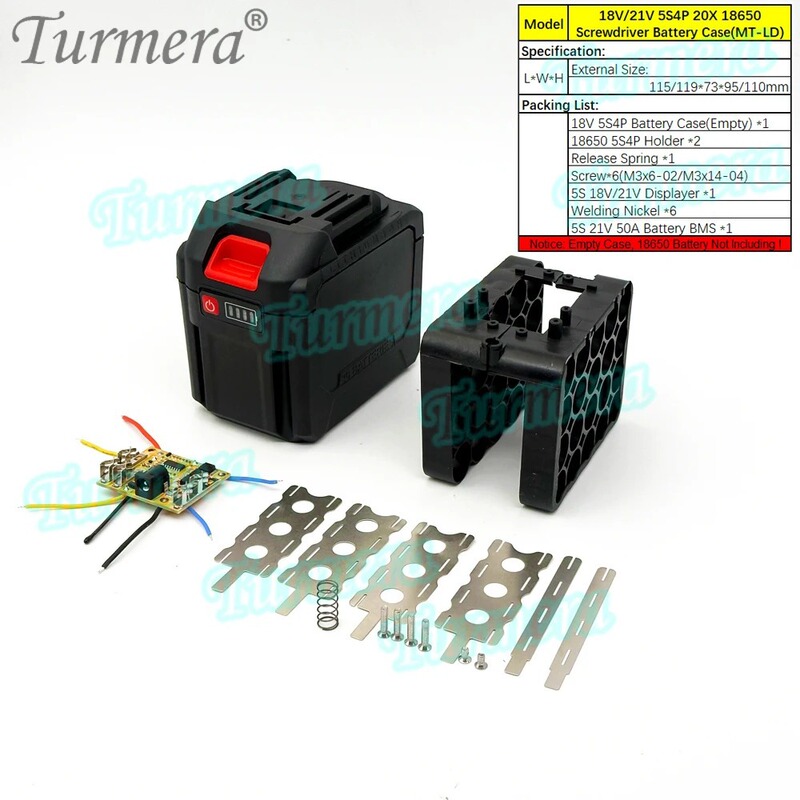 21V リチウム電動レンチバッテリーアクセサリー 18650 バッテリーボックス 5 セクション 10 セクション 15 セクション保護ボードシェルアクセサリー|undefined