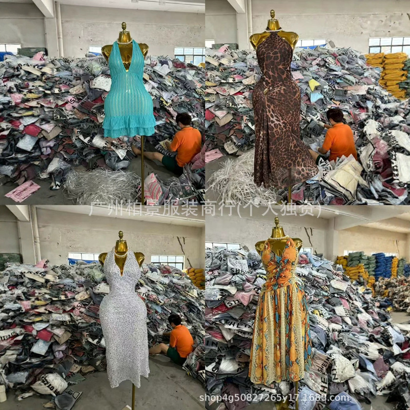 Shein new summer women's dresses, various styles, European and American sexy long dresses, simple and suitable for commuting, cross-border wholesale Shein new summer women's dresses, various styles, European and American sexy long dresses, simple and suitable for commuting, cross-border wholesale