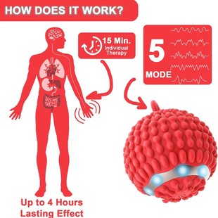 Foreign trade new peanut vibration ball yoga fitness ball neck massage ball sports yoga plantar fascia ball wholesale