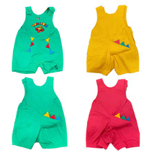 【现货】2023夏潮牌高定黑超奶嘴恐龙尾巴儿童背带裤田鸡裤开档