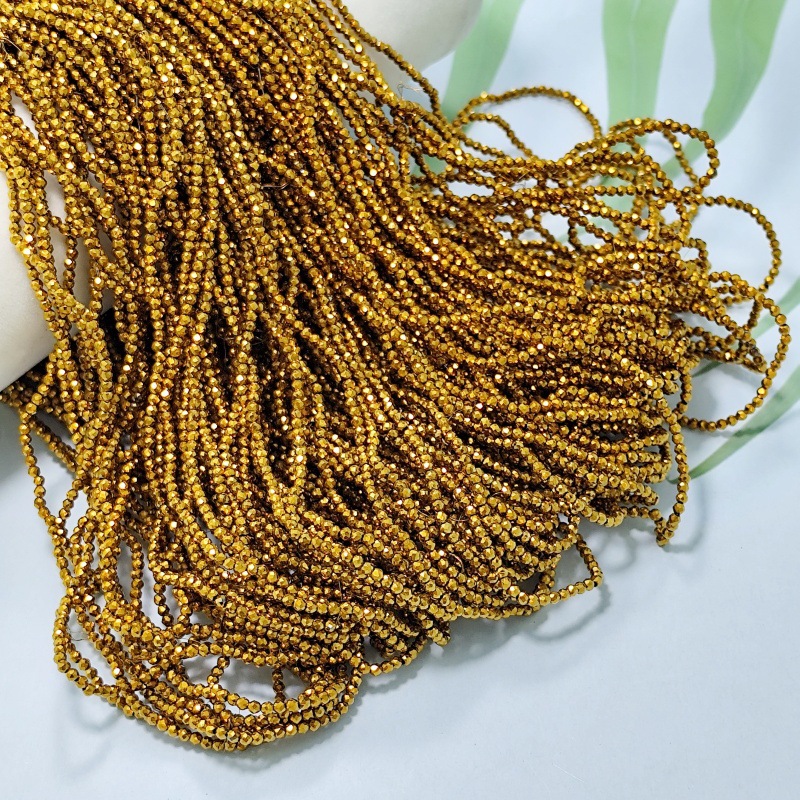 Hilo de algodón aguja súper pequeña Perla de cristal encadenada cuentas vidriadas DIY accesorios de ropa hechos a mano pulsera collar cuentas dispersas accesorios