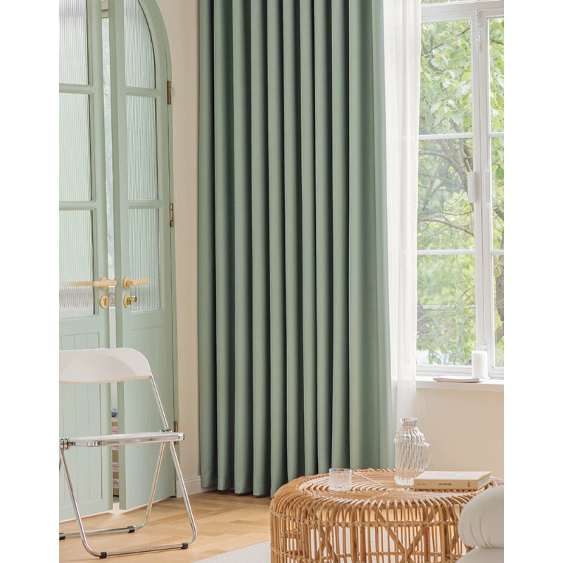 Balcony insulation sunscreen, light -proof shading partition, linked linked solid color shading curtain bedroom full shading opaque