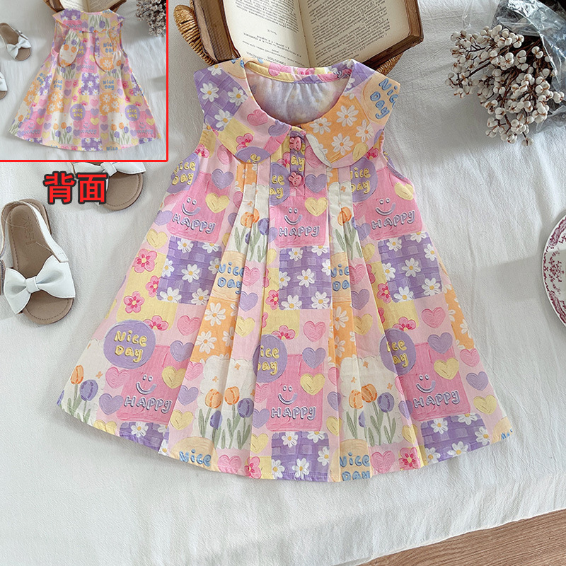 Rabbit ears skirt with love flowers