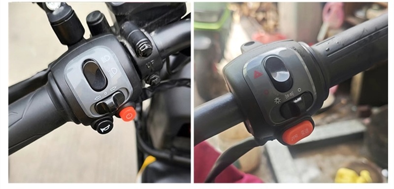 Electric Racing Pigeon Black Knight A10/B2/B3Plus Combination Switch Horn Start Dual Flash Gear Shift Handlebar Assembly