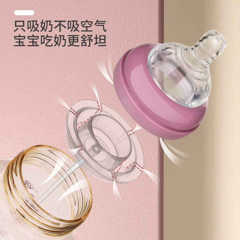 PPSU 哺乳瓶メーカー抗疝痛ボトル 3 目的工場ストロー付き Shixi ブランド生産デザインウォーターカップセット|undefined