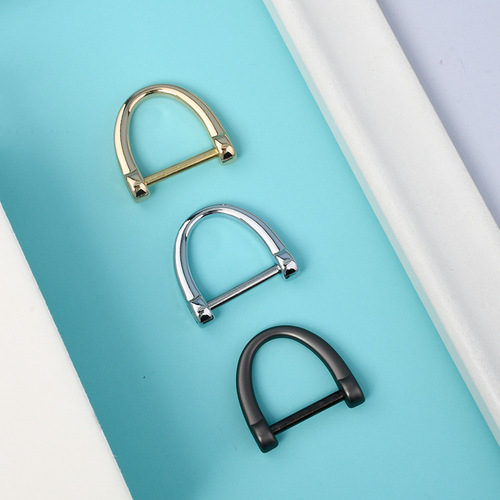 Metal Horseshoe Key Ring for Car Keys - Simple Design, Detachable Arc D-Type Key Holder Accessory Wholesale