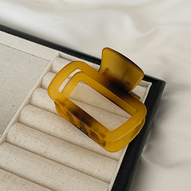 Gran clip de tiburón esmerilado acrílico simple horquilla tocado volumen gran horquilla de alto grado accesorios para el cabello al por mayor