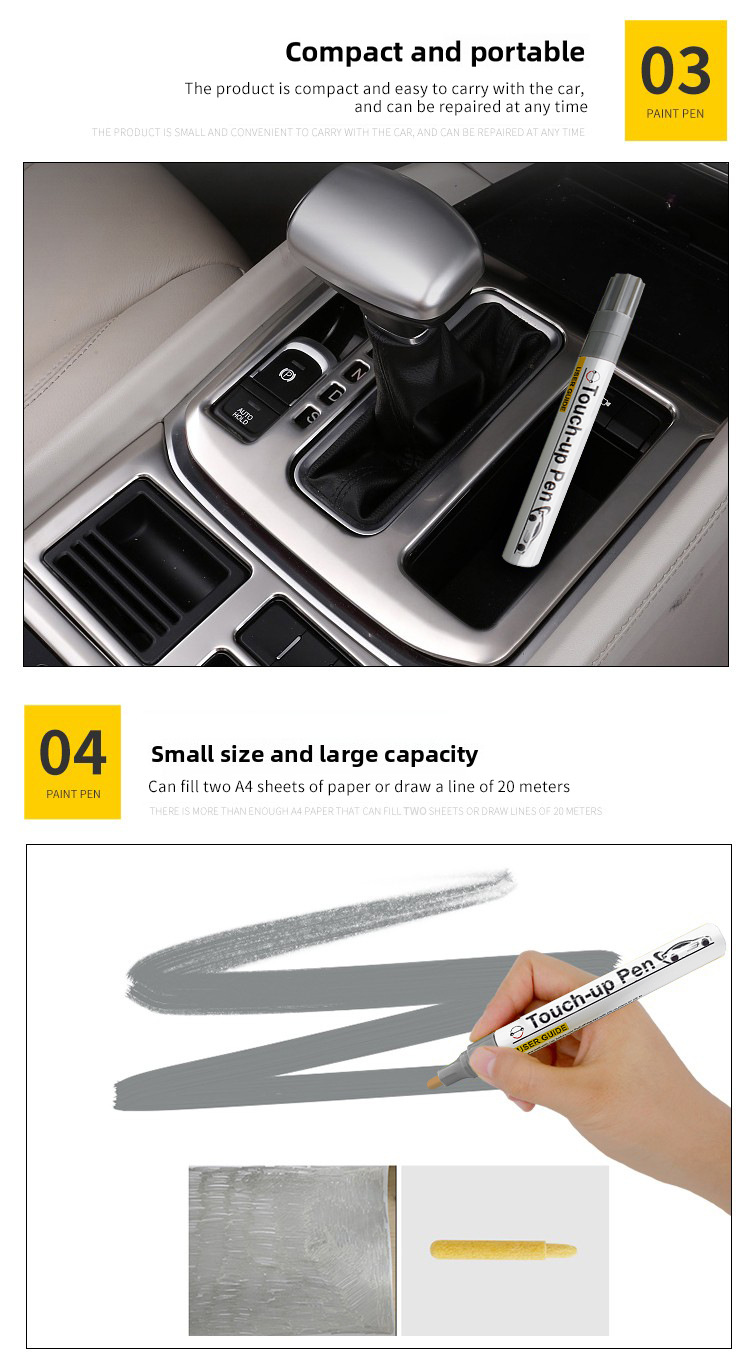 1. General Automotive Touch-Up Pen for Car Paint Scratch Repair, Customized Color Touch-Up Pen, Wholesale for Cross-Border Supply