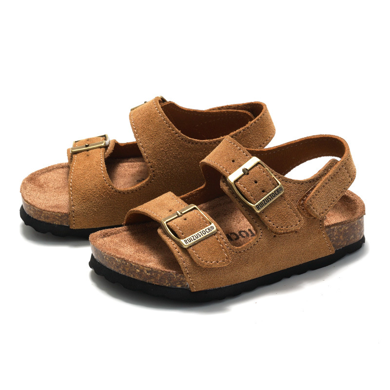 RUIZUSTOCK Frühling Neue kinder Sandale Kork Sandalen Jungen Strand Schuhe Mädchen Student Hausschuhe_voghion.com