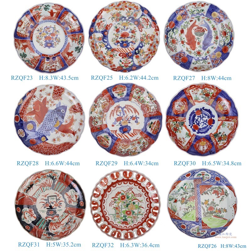 景德镇陶瓷青花斗彩花鸟赏盘中式仿古家居办公室装饰摆件工艺礼品