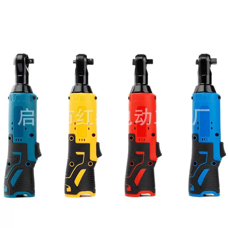 外贸锂电充电棘轮扳手大扭力汽修工具车载便携式无绳扳手角向扳手