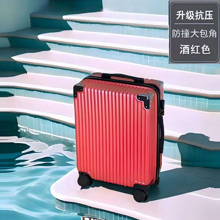 내압 + 금속 코너 보호대 - 버건디