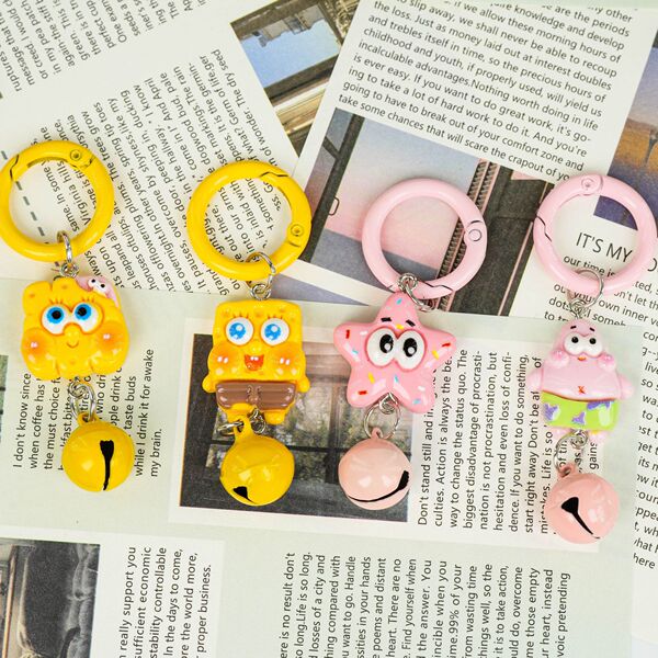 Three dimensional sponge children's cartoon keychain