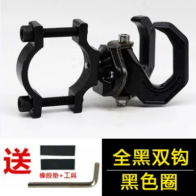 Electric Vehicle Helmet Hook, Other Electric Vehicle Accessories - all-black-claw-double-hook-anti-theft-ring-is-not-easy-to-slip