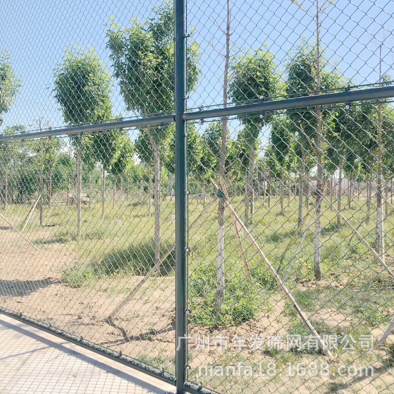 ChainLinkSecurityFence包胶勾花网安全护栏出口组装式菱形围网