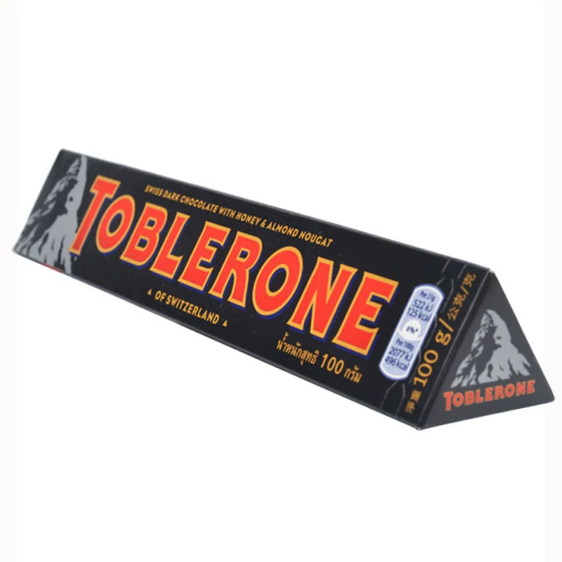 Импортированный треугольный шоколад Toblerone (Toblerone) 100 г — assorted вкусы: молочный, тёмный, белый, солёный