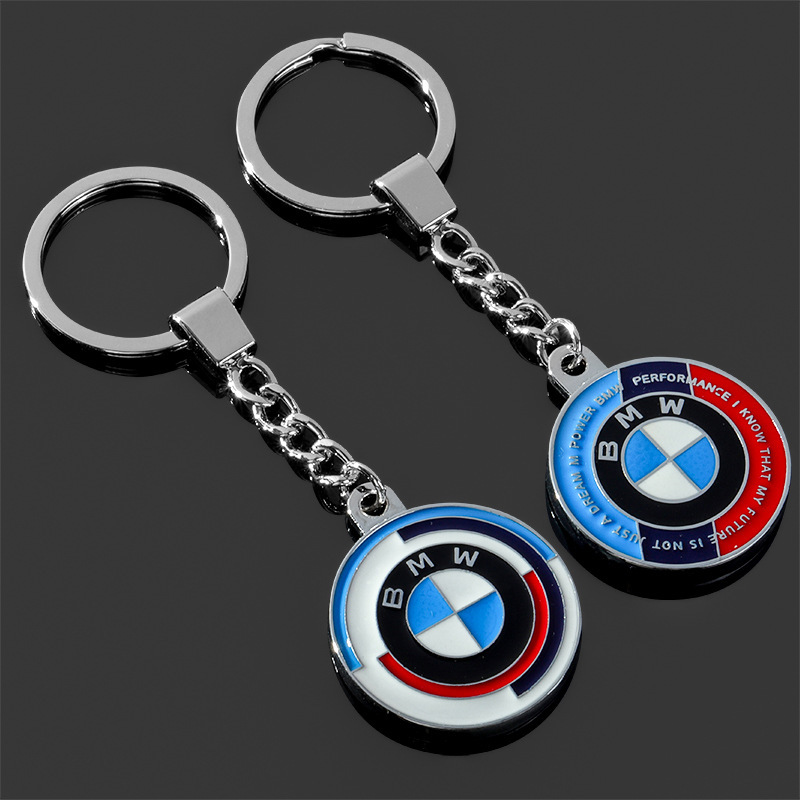 Cross-Border 50Th Anniversary Commemorative Double-Sided Enamel Car Logo Emblem Advertising Car Metal Keychain Ring Pendant Cross-Border 50Th Anniversary Commemorative Double-Sided Enamel Car Logo Emblem Advertising Car Metal Keychain Ring Pendant