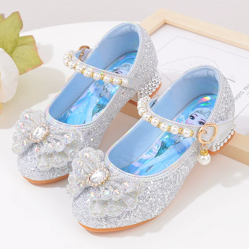Aisha кристалл обувь корейский стиль Маленькая девочка Aisha принцесса обувь горный хрусталь студент танец производительность обувь Подиум шоу обувь