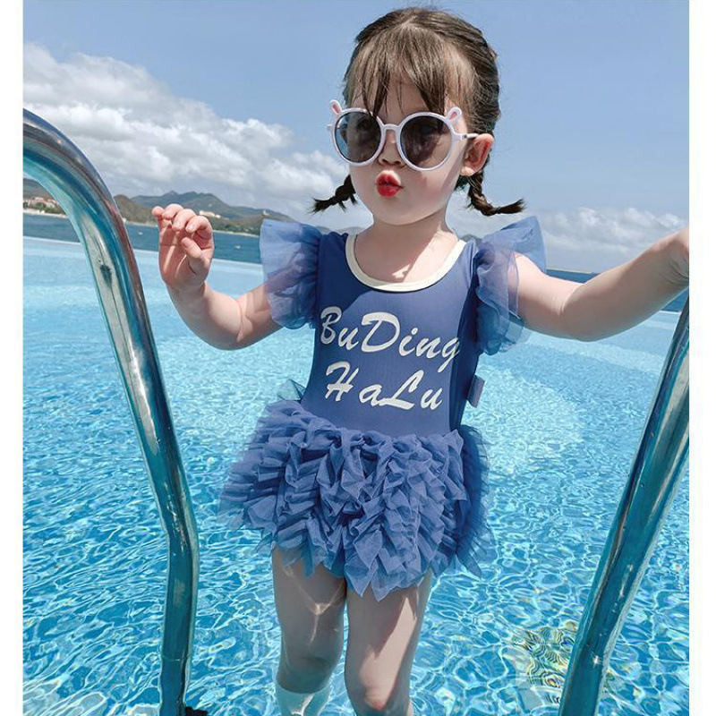 2024 trajes de baño de verano para niños niños pequeños trajes de baño de aire extranjero trajes de baño de niñas unidos trajes de baño de niñas mallas coreanas