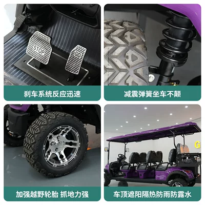 amusement parks, 8-seater electric – Elektrikli qolf avtomobilləri