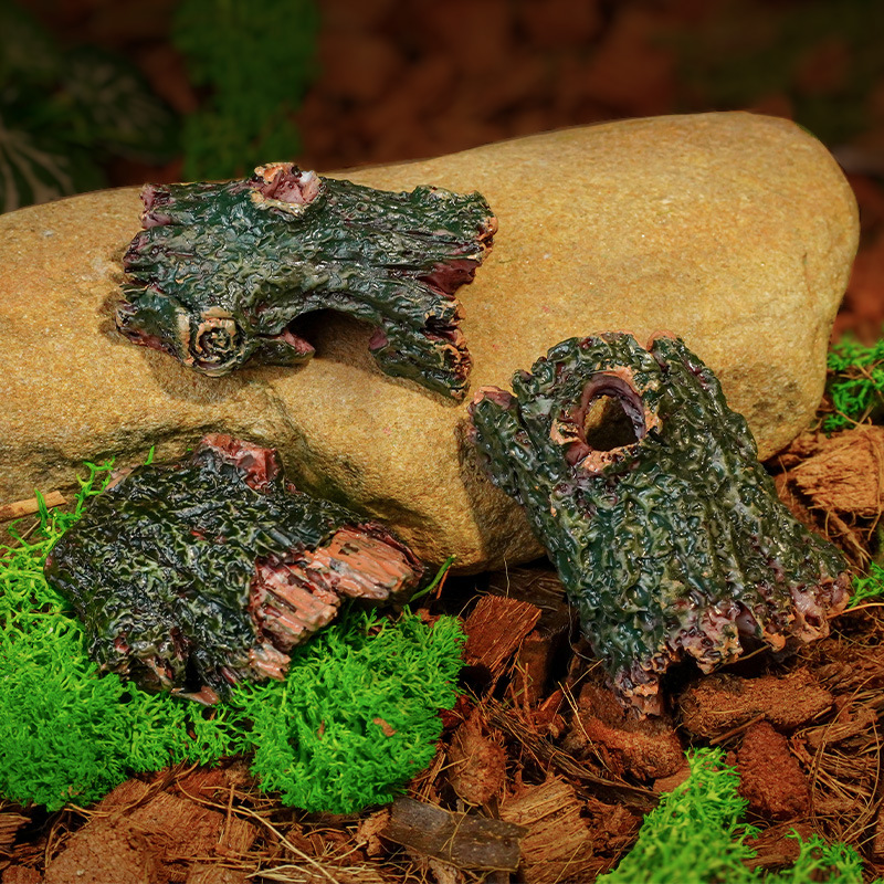 Nueva raíz de árbol, cueva de árbol, decoración de pecera, decoración de resina de acuario, decoración de peces y camarones, escondite de la rocalla