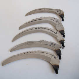 割刀镰刀 钓鱼水草刀 可接抄网杆8mm镰刀头 水草镰刀锯齿刀渔具用