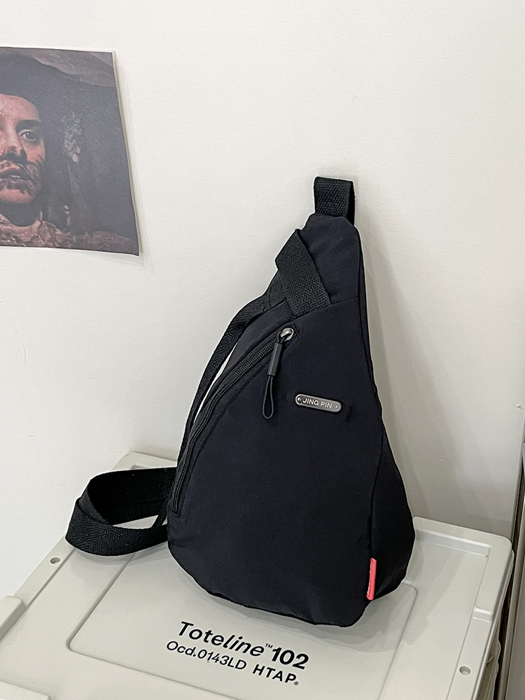 Korean version cross-border men's chest bag, women's single-shoulder crossbody bag, foldable casual sports outdoor single-shoulder bag, crossbody small bag undefined