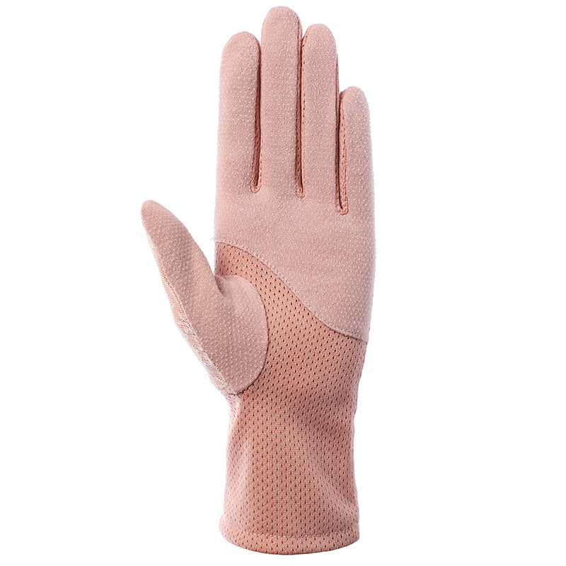 Guantes de protección solar para mujer primavera y verano guantes de pantalla táctil de encaje Delgado conducción transpirable guantes de equitación de protección solar al aire libre