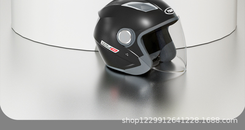 Mustang Electric Vehicle Helmet, Suitable for Men and Women in All Seasons, Winter Warmth, National Standard 3C Certified Motorcycle Safety Helmet