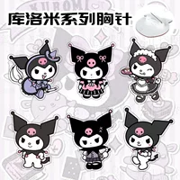 Мультфильм мультфильм Sanrio периферийная Милая куломи акриловая брошь сумка декоративная нашивка кулон оптом