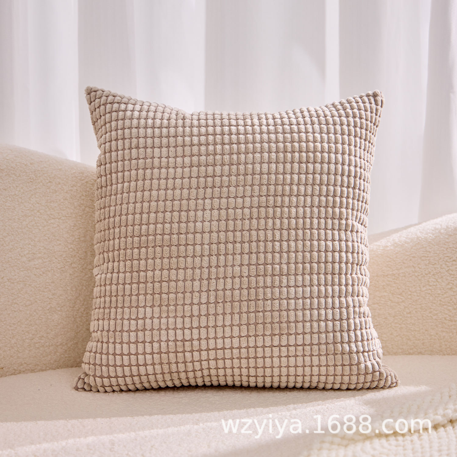 Transfronterizo de maíz meandruño almohada cubierta de asiento sofá sala de estar de oficina almohada de cintura de automóvil núcleo