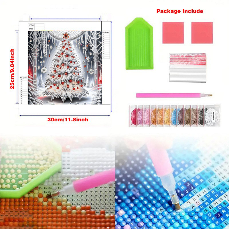 Pintura de diamantes personalizada diy pintura de forma especial pintura decorativa amazónica pintura de diamantes completa pintura de puntos de perforación de agua pintura de diamantes hecha a mano de Año Nuevo