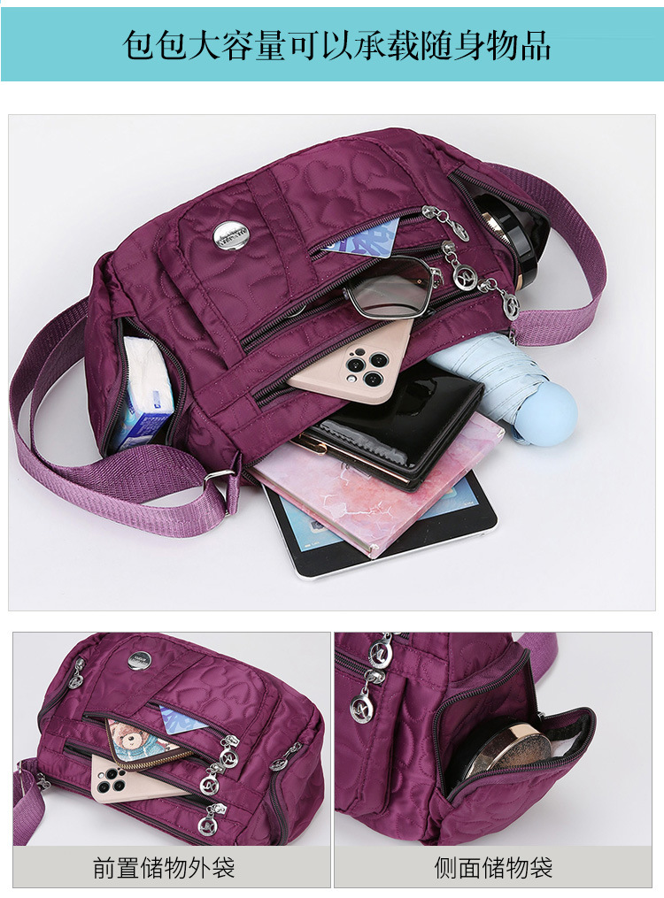 Crossbody bag for women 2025 New style middle-aged women's bag, large capacity single-shoulder mom bag, versatile, casual and fashionable women's bag undefined