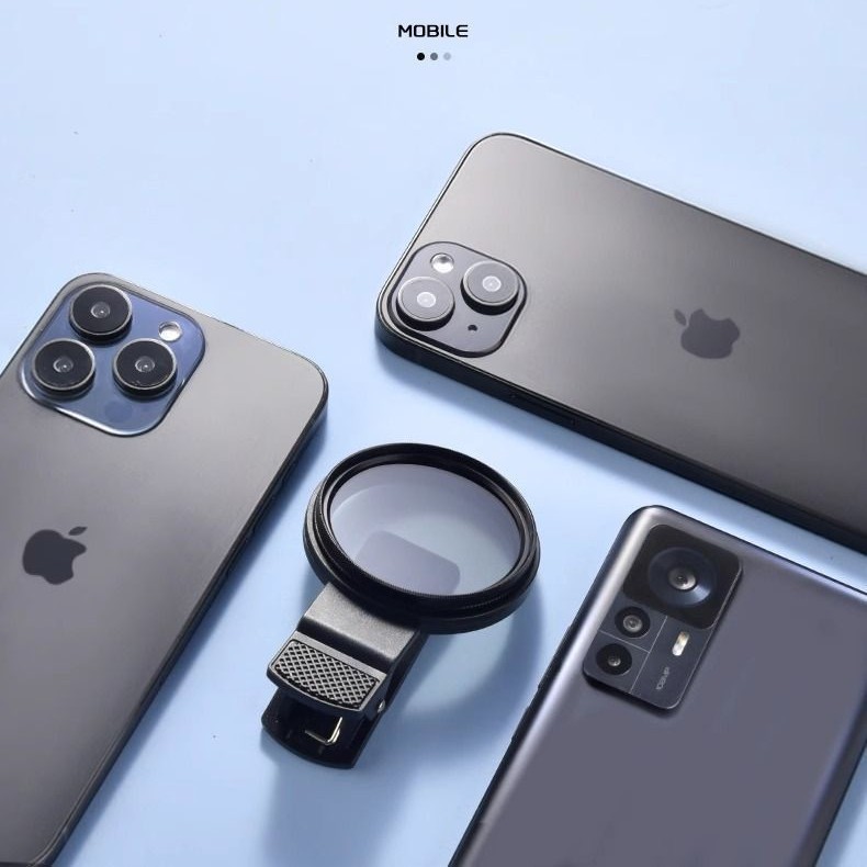スポット携帯電話撮影偏光子レンズフィルタークリップ付きCPL偏光レンズ反射除去hdフィルター52mm|undefined