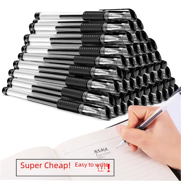 Stationery European standard pen gel pen black sign pen pen students with 0.5mm bullet school supplies wholesale